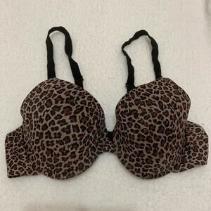 Ilusion Bra Size 36C Animal Print Underwire Cotton/ Spandex